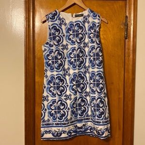 Majolica Print Mini Summer Dress Size Small